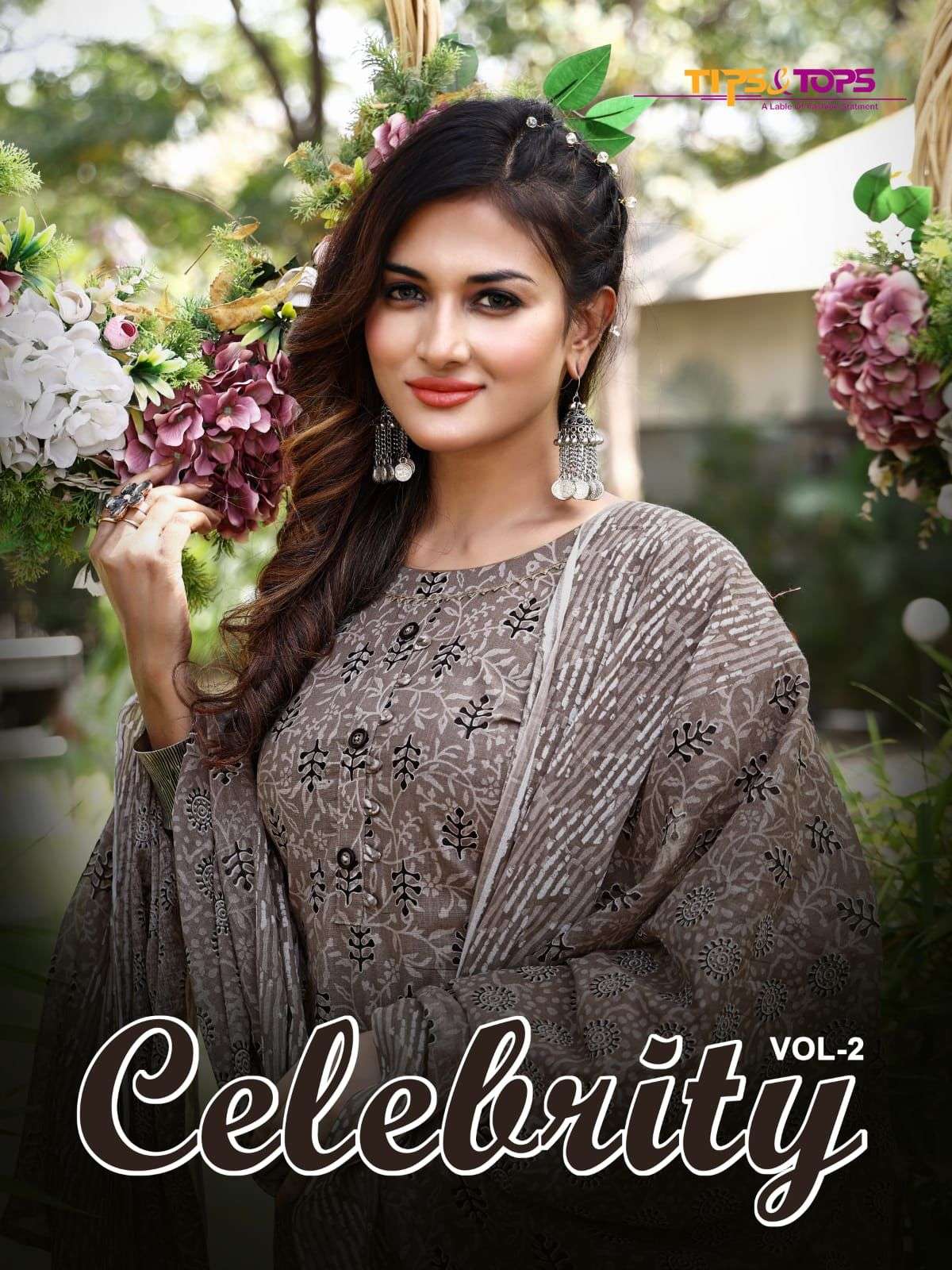 celebrity vol 2 by tips & tops cotton printed full stitch suits