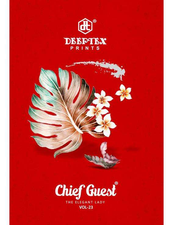 chief guest vol 23 by deeptex cotton printed dress materials 
