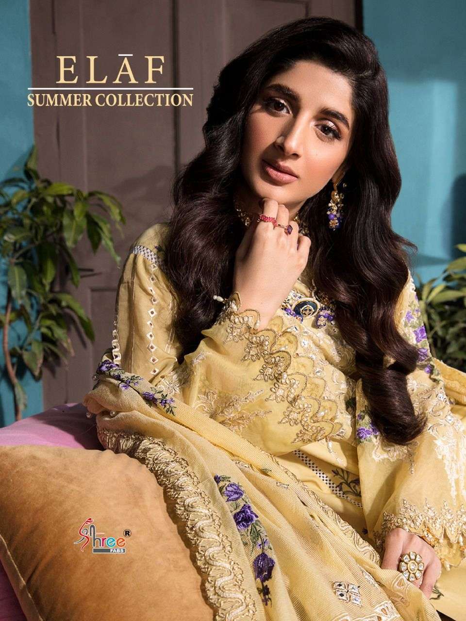 elaf summer collection by shree fabs cotton work pakistani fancy dresses