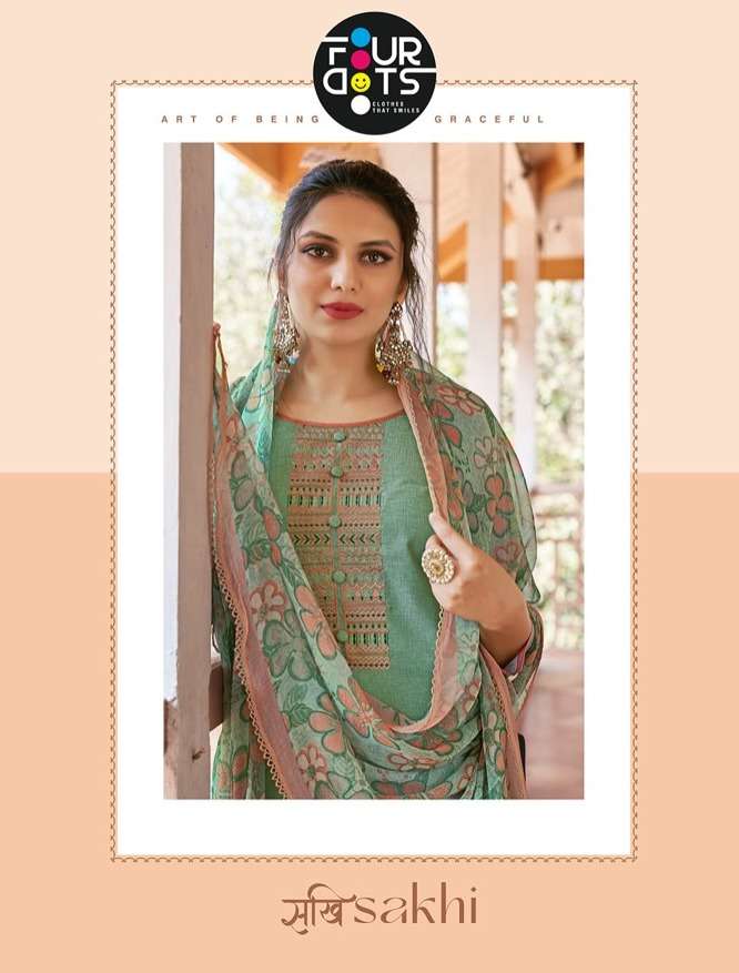 fourdots sakhi machine work ladies suits 