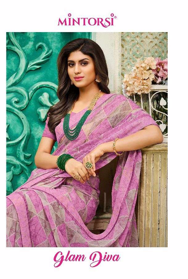 glam diva by mintorsi georgette printed ethnic stylish sarees