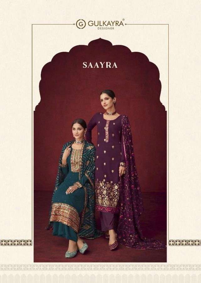 gulkayra present saayra georgette classy look dresses supplier