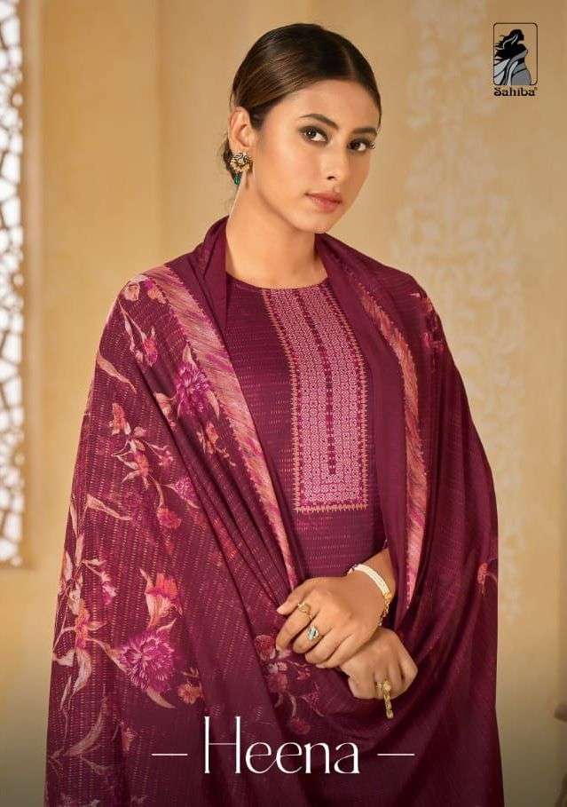 heena by sahiba modal satin designer fancy suits