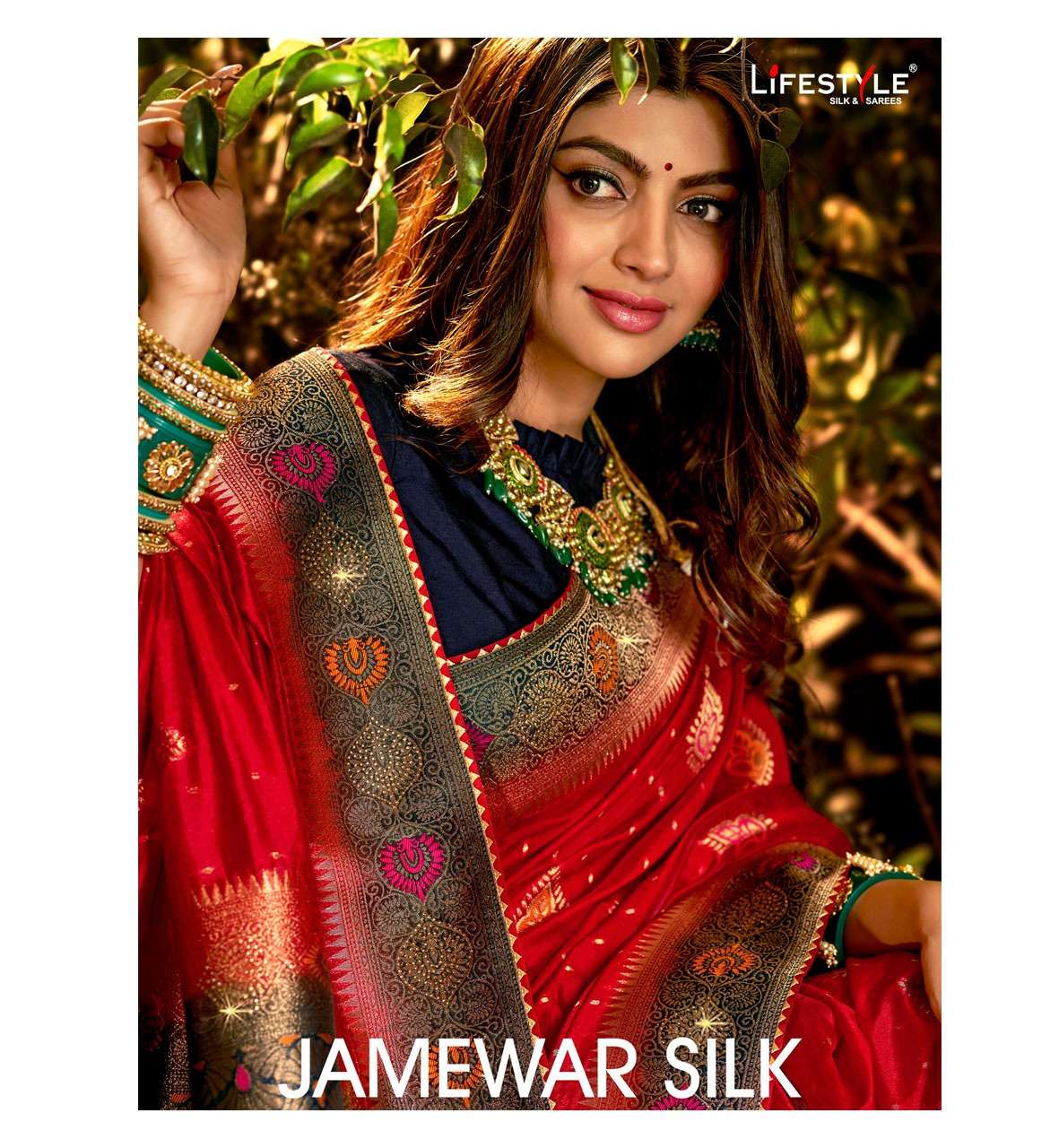 jamewar silk vol 1 by lifestyle raw silky festival wear saree