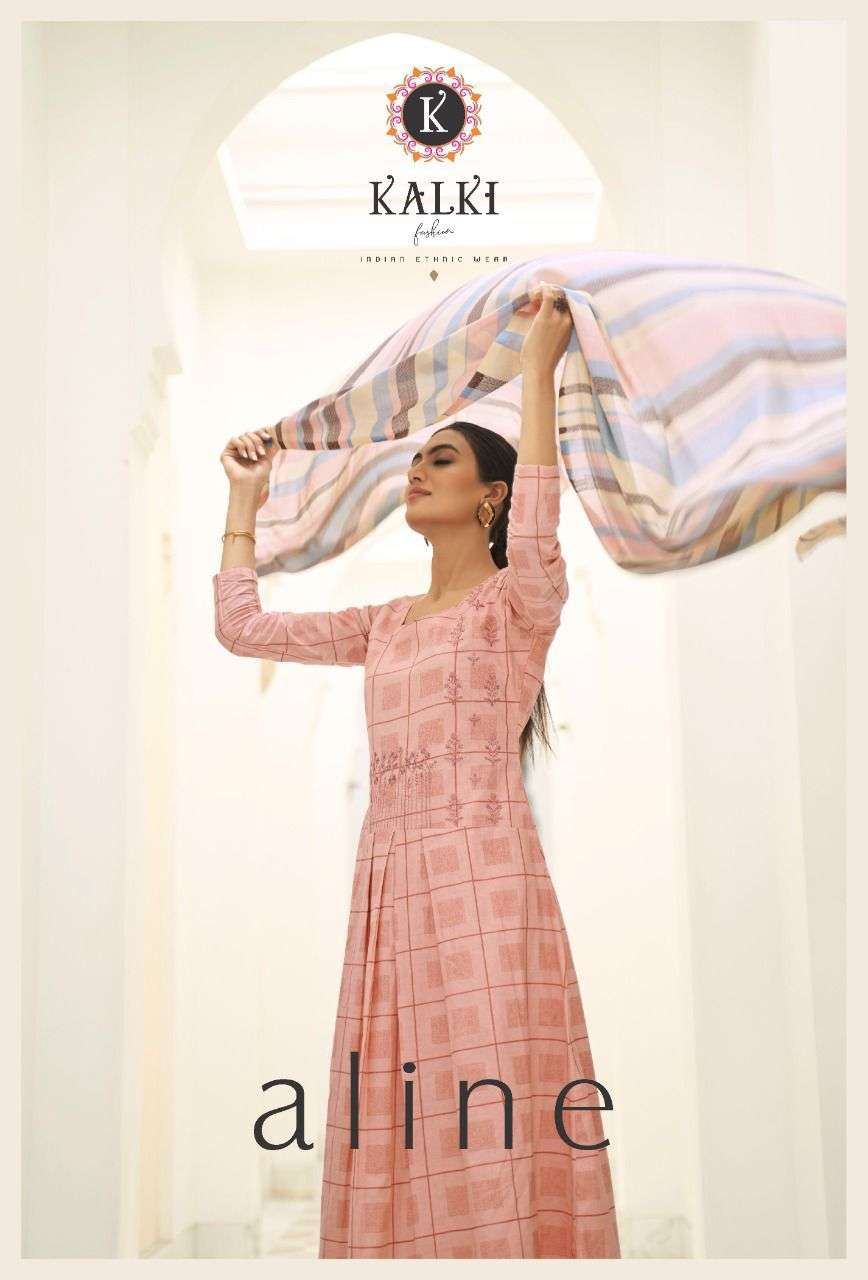 k fashion aline cotton work summer wear salwar kameez