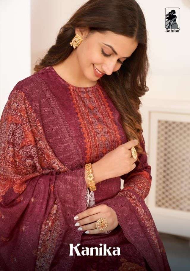 kanika by sahiba summer wear fancy dress materials
