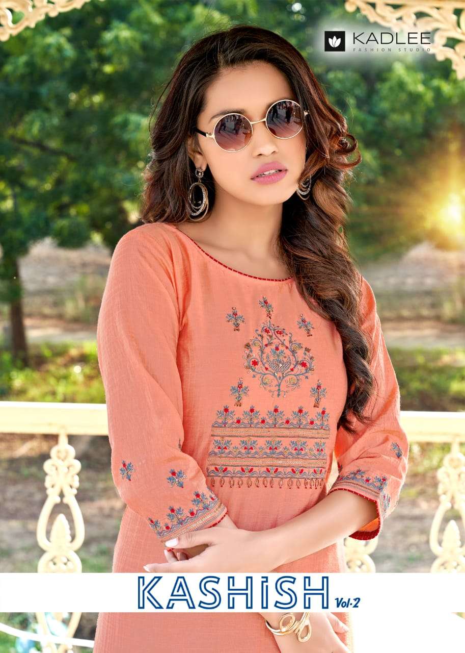 kashish vol 2 by kadlee casual wear fancy kurti supplier