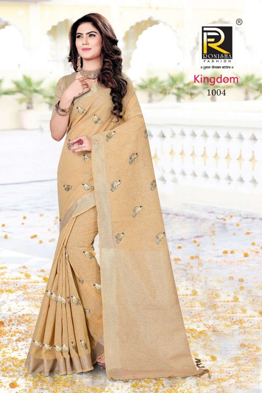 Kingdom vol-2 by Ranjna saree cotton silk fancy work designer saree collecton