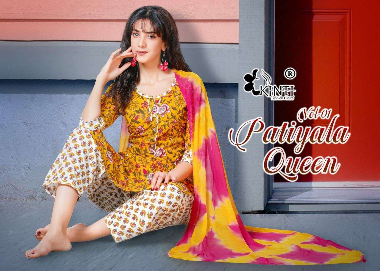 kinti patiyala queen top with bottom and dupatta 