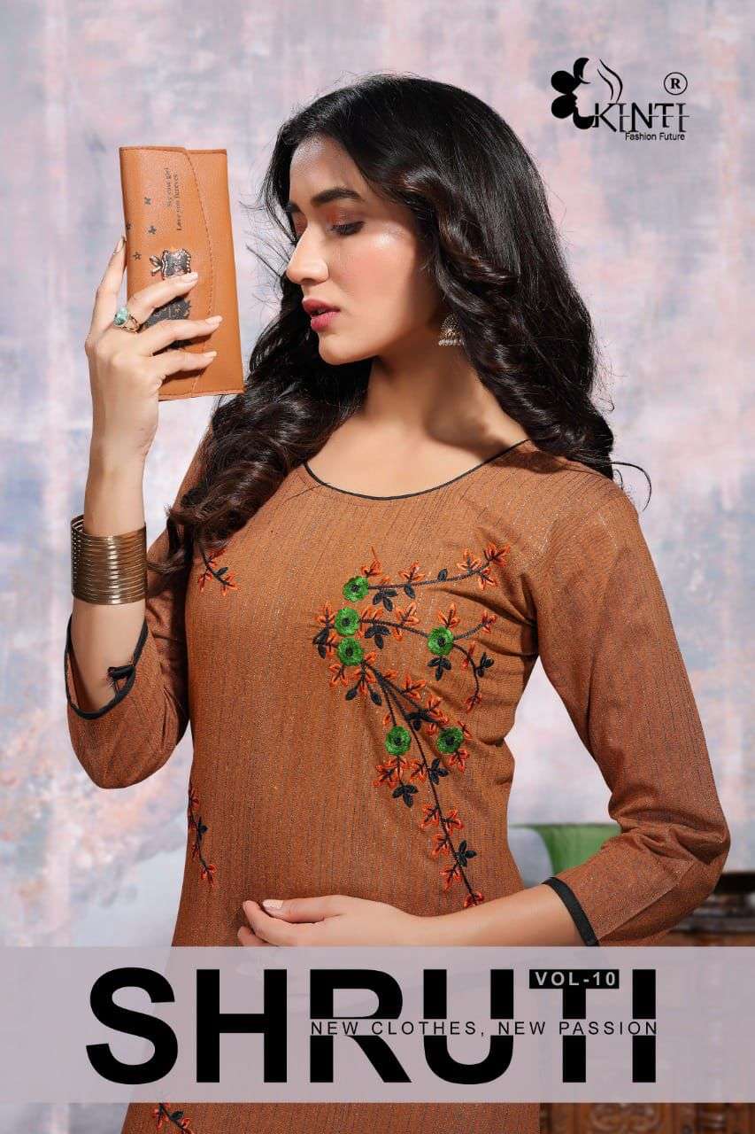 kinti shruti vol 3 cotton simple kurti set 