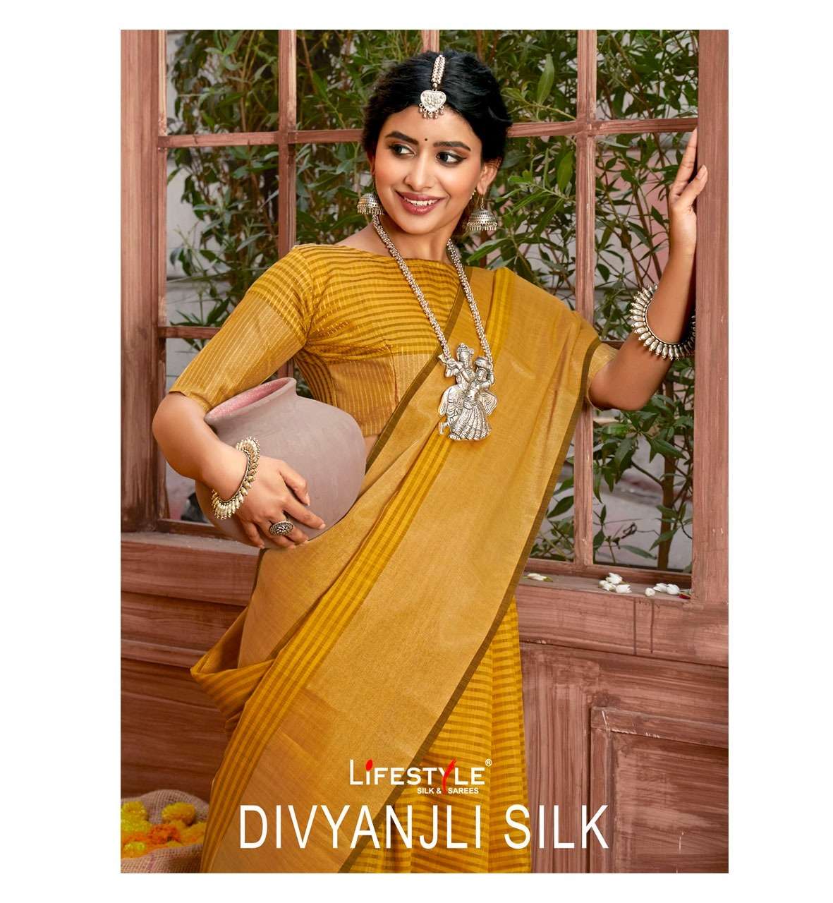 lifestyle divyanjali vol 1 cotton jari fancy saree supplier