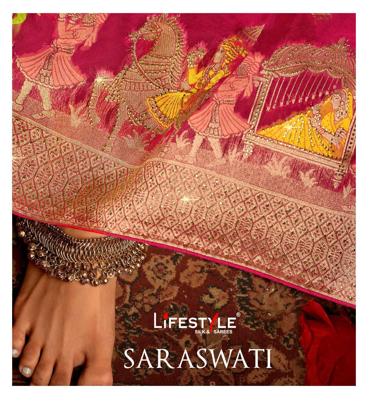 lifestyle saraswati vol 1 orgenza fancy designer sarees