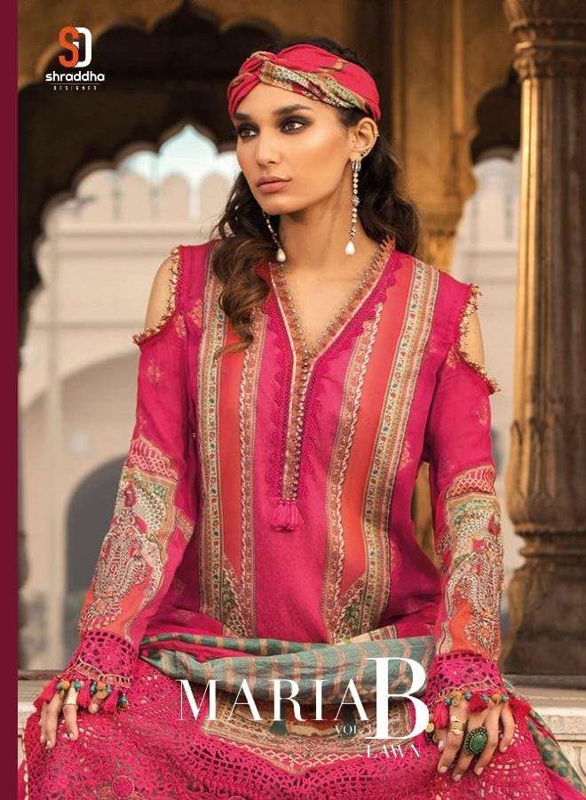 maria b lawn 2022 vol 3 by shraddha lawn cotton pakistani fancy suits