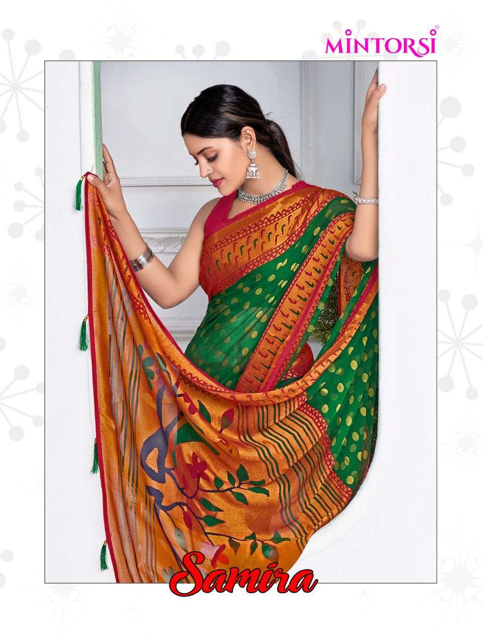 mintorsi samira brasso saree with border 