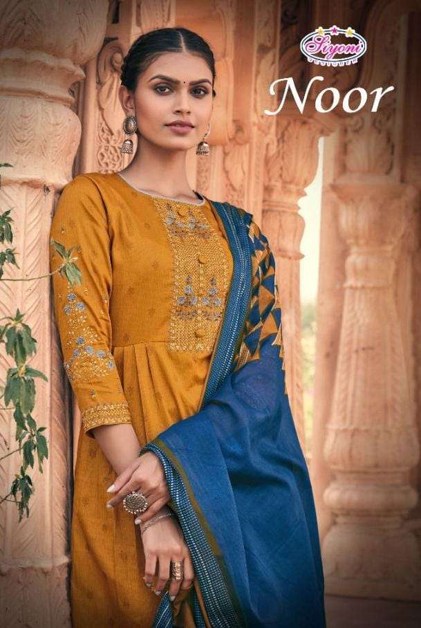 noor by siyoni jam cotton summer wear fancy dress materials