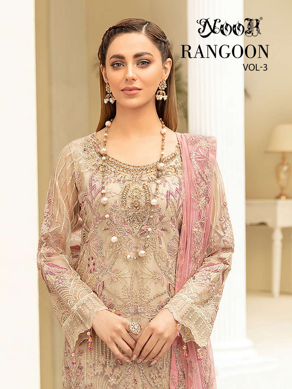 noor rangoon vol 3 pakistani embroidery fancy dresses