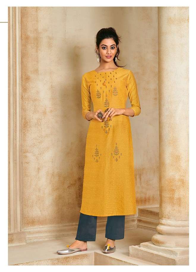 pankhudi by rangoon viscose handwork designer kurti with pant supplier