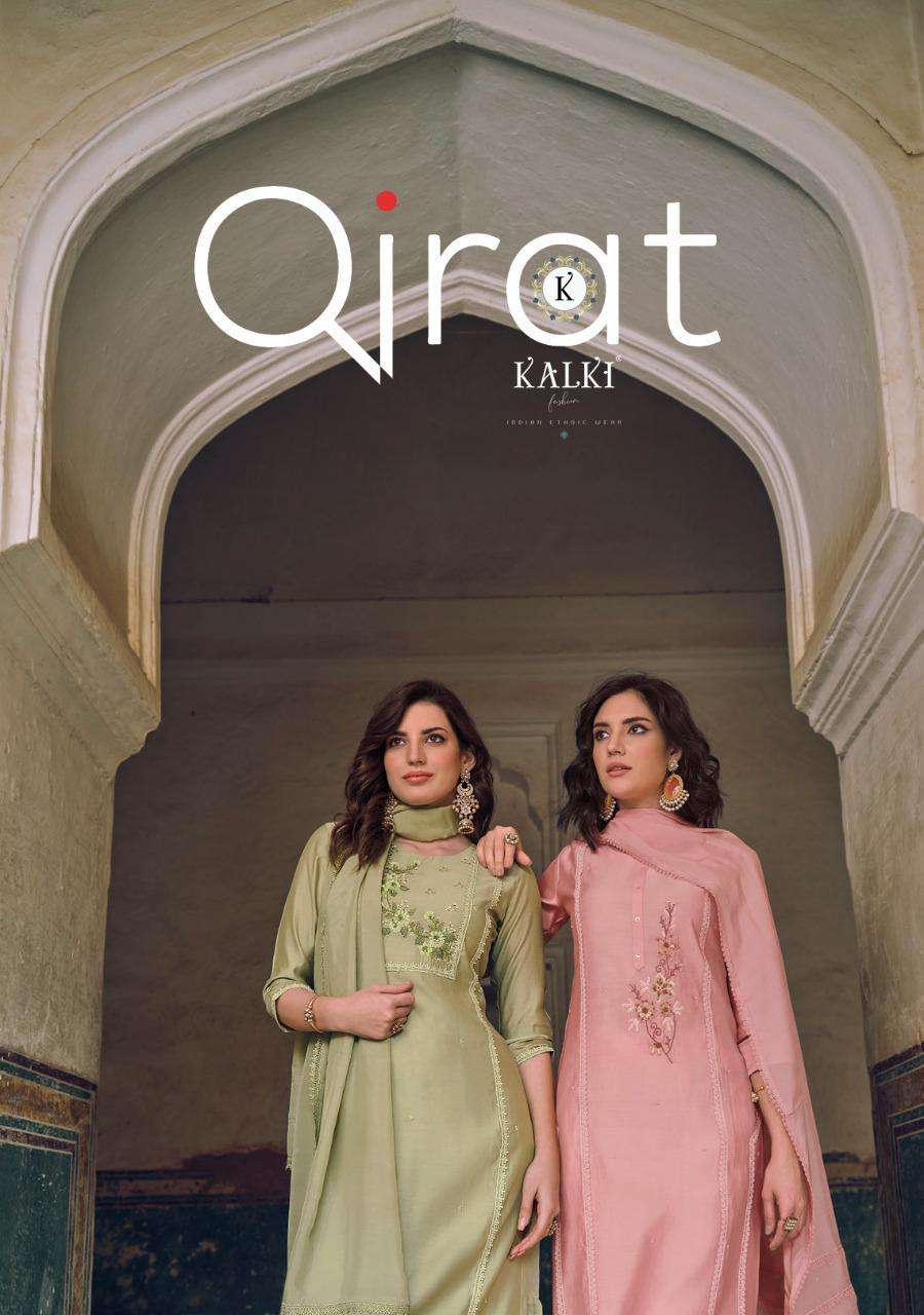 qirat by kalki trendz designer readymade kurti with sharara & dupatta 