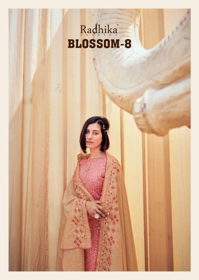 radhika blossom vol 8 cotton salwar kameez supplier