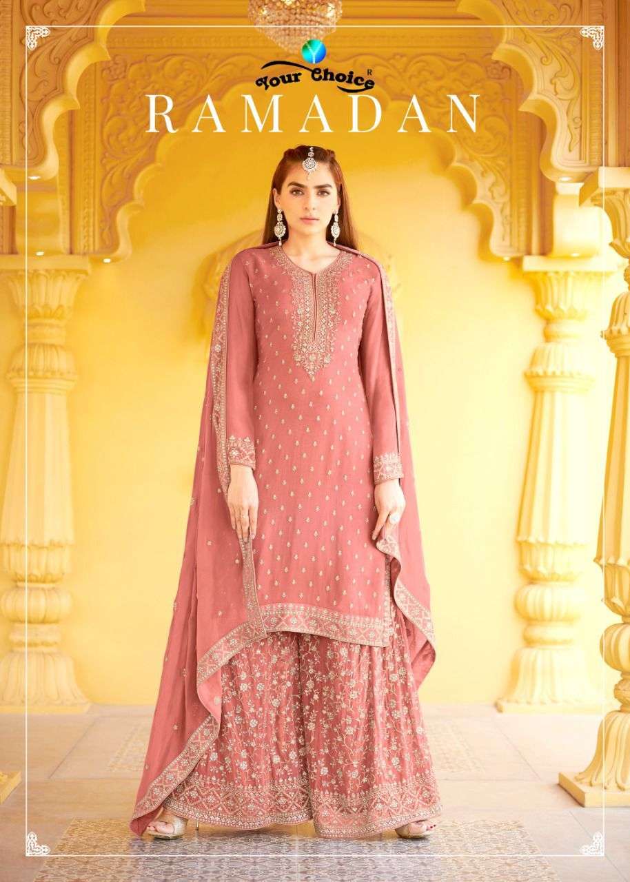 ramadan by your choice georgette readymade pakistani sharara salwar kameez