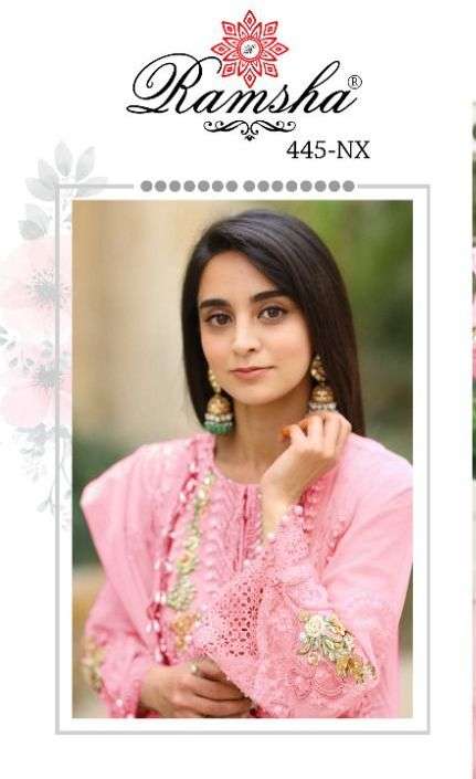 ramsha 445 nx georgette work pakistani suits