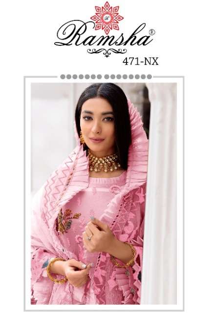 ramsha 471 nx georgette work pakistani fancy suits