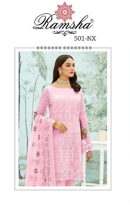 ramsha 501 nx georgette work stylish pakistani suits
