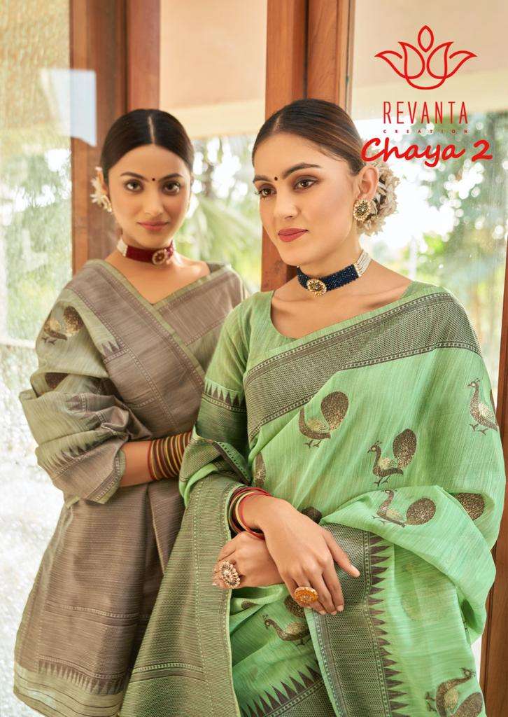 revanta chaya vol 2 linen cotton sarees wholesaler 
