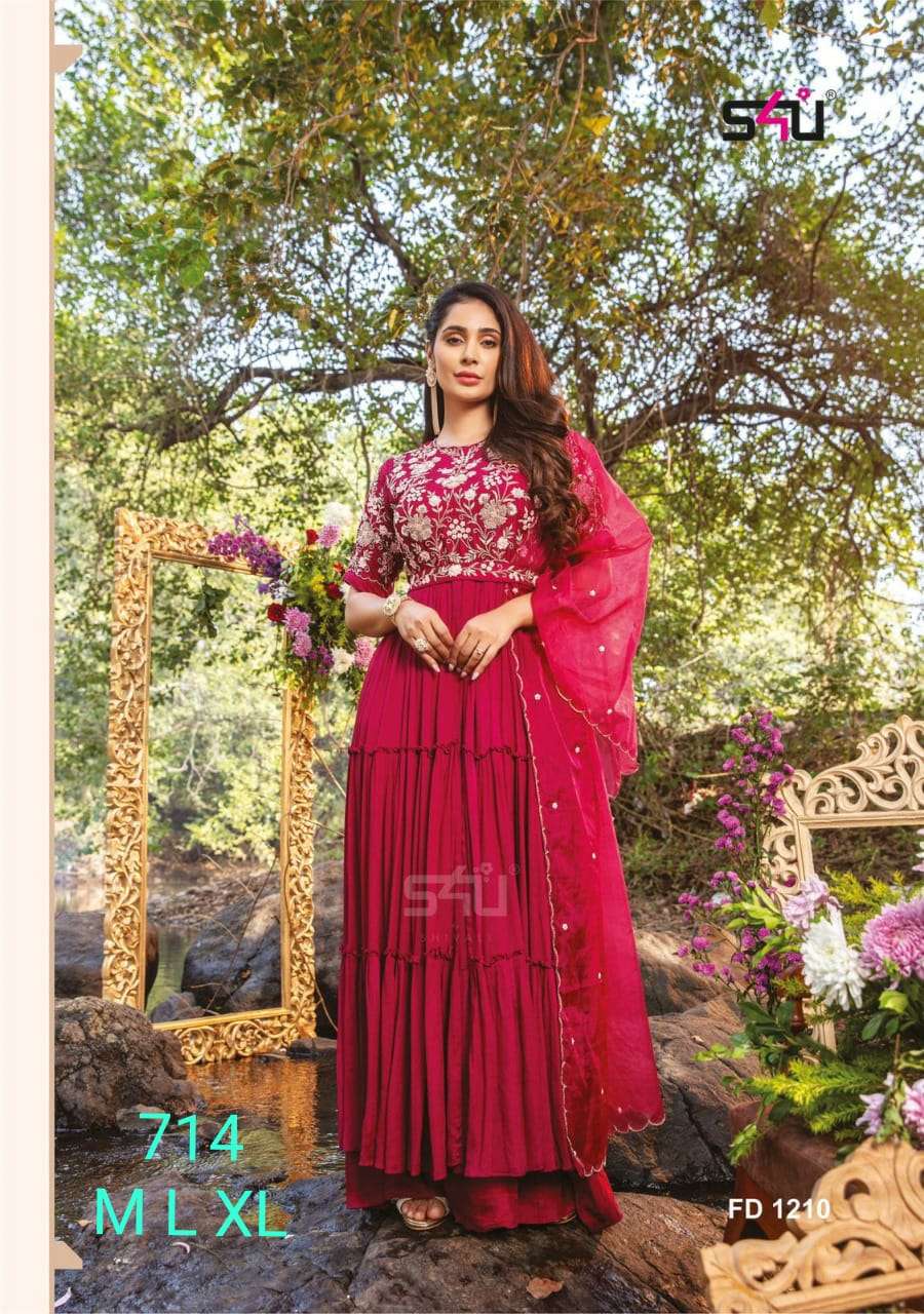 s4u 714 design combo set of wedding dress collection 