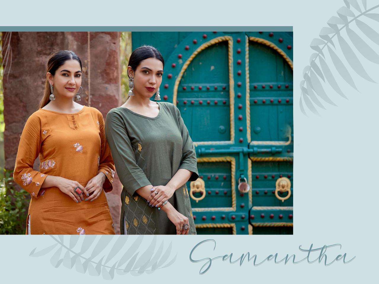 SAMNATHA HEAVY COTTON MILANGE KURTI CATALOG WHOLESALER BEST RATE