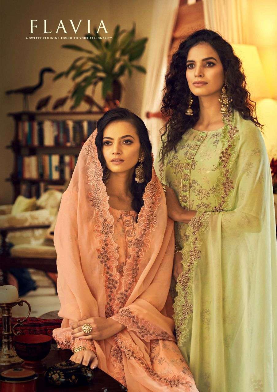sargam flavia cotton silk indian fancy salwar kameez