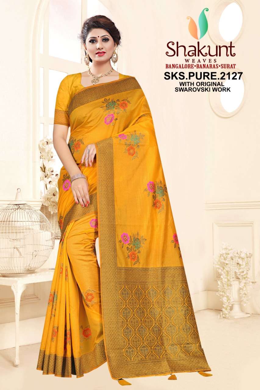 shakunt sks 2127 art silk saree online shopping 