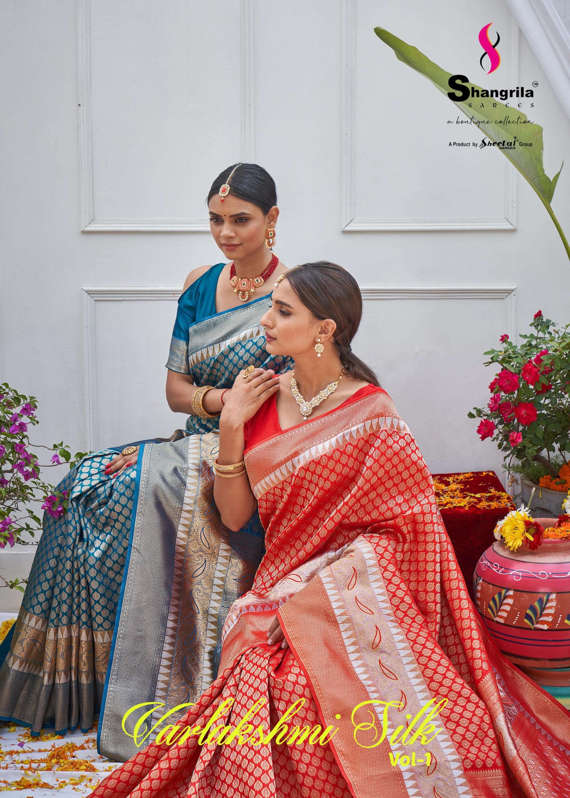 shangrila varlakshmi silk vol 1 weaving organza sarees 