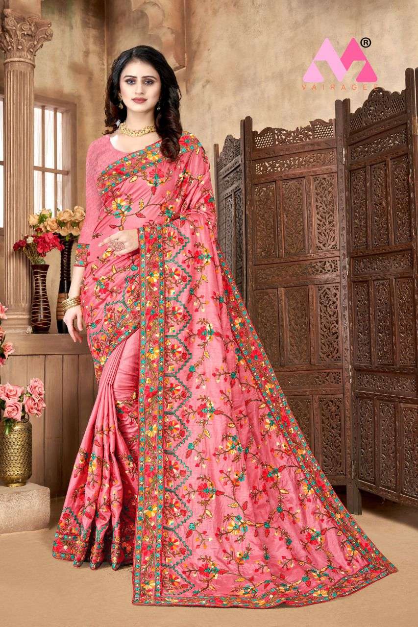 Buy Red Crepe Tilla Chaputri Hand Work Saree, Indian Ethnic Saris, Kashmiri Embroidery  Sarees, Women Saris, Party Wear Sarees, Dresses Online in India - Etsy
