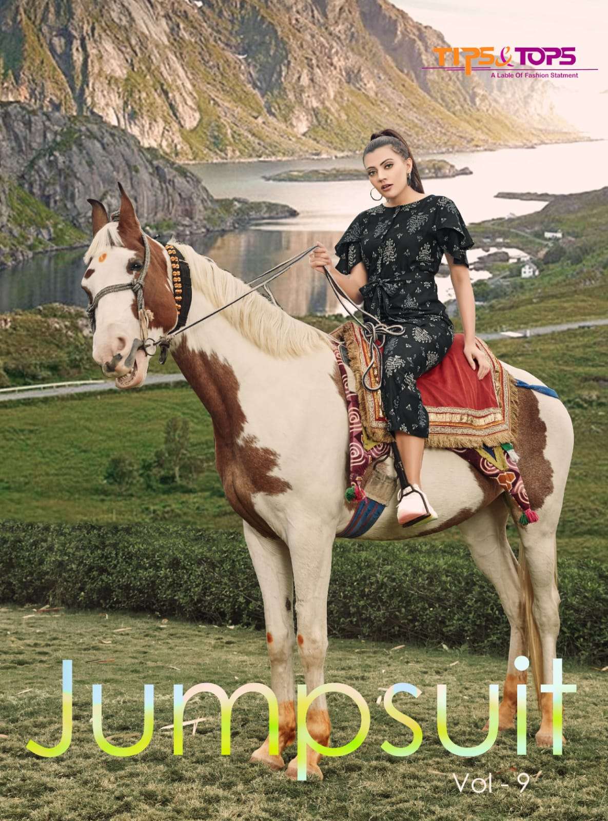 tips & tops present jumpsuits vol 9 rayon printed western jumpsuit collection