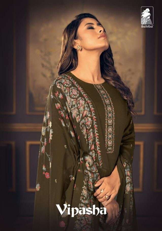 vipasha by sahiba modal satin elegant look dress materials