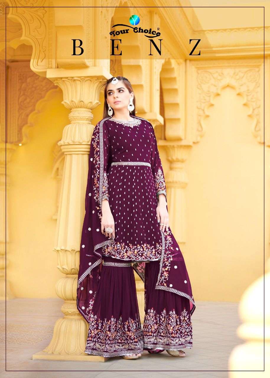 your choice benz georgette peplum suit for eid ramdan special