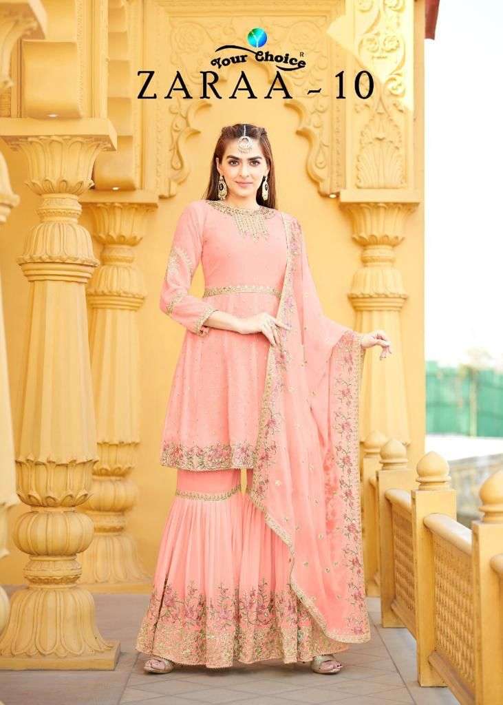 your choice zaraa vol 10 designer fancy salwar kameez