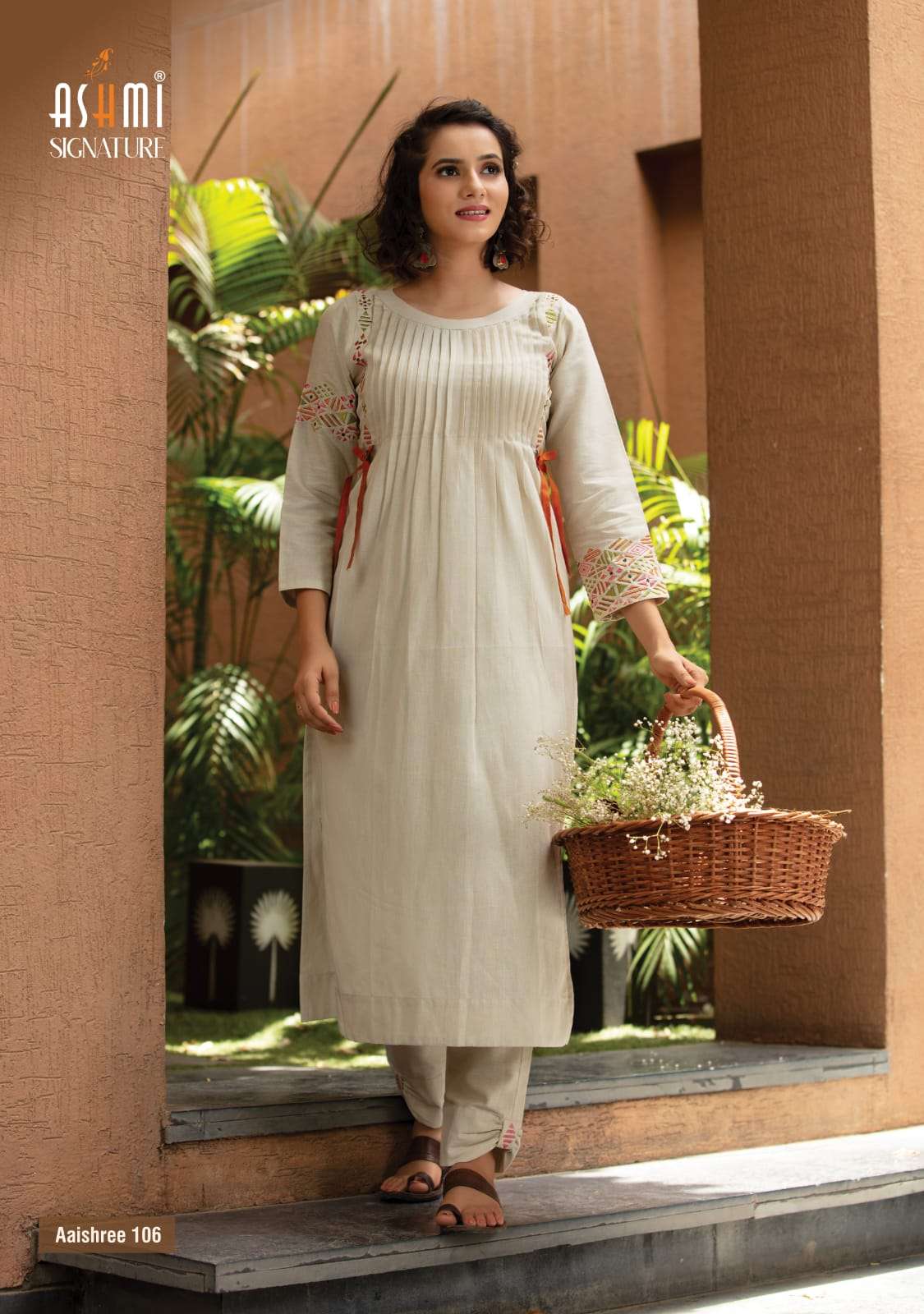 aaishree by ashmi signature cotton designer kurti with pant supplier