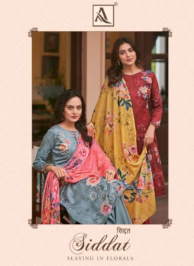 alok suit siddat zam cotton ladies dress materials 