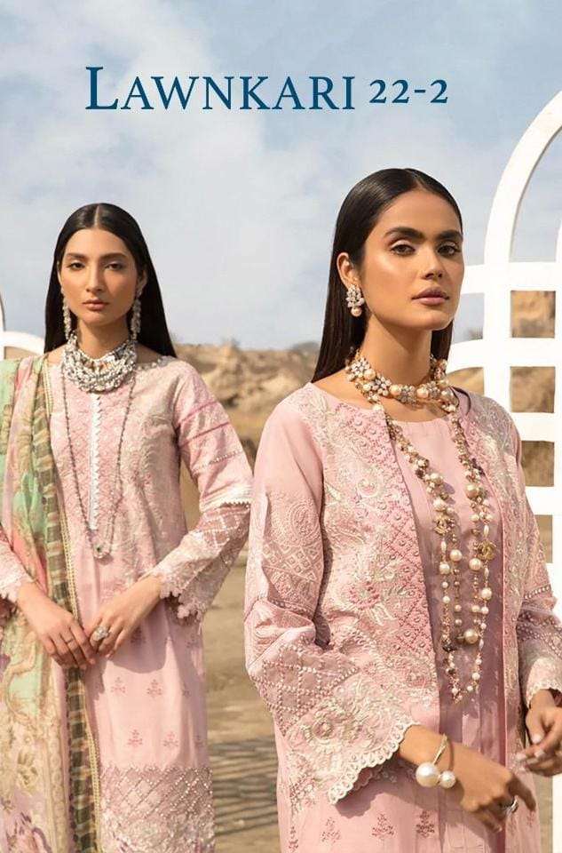 deepsy lawnkari 22-2 pure cotton fancy salwar kameez