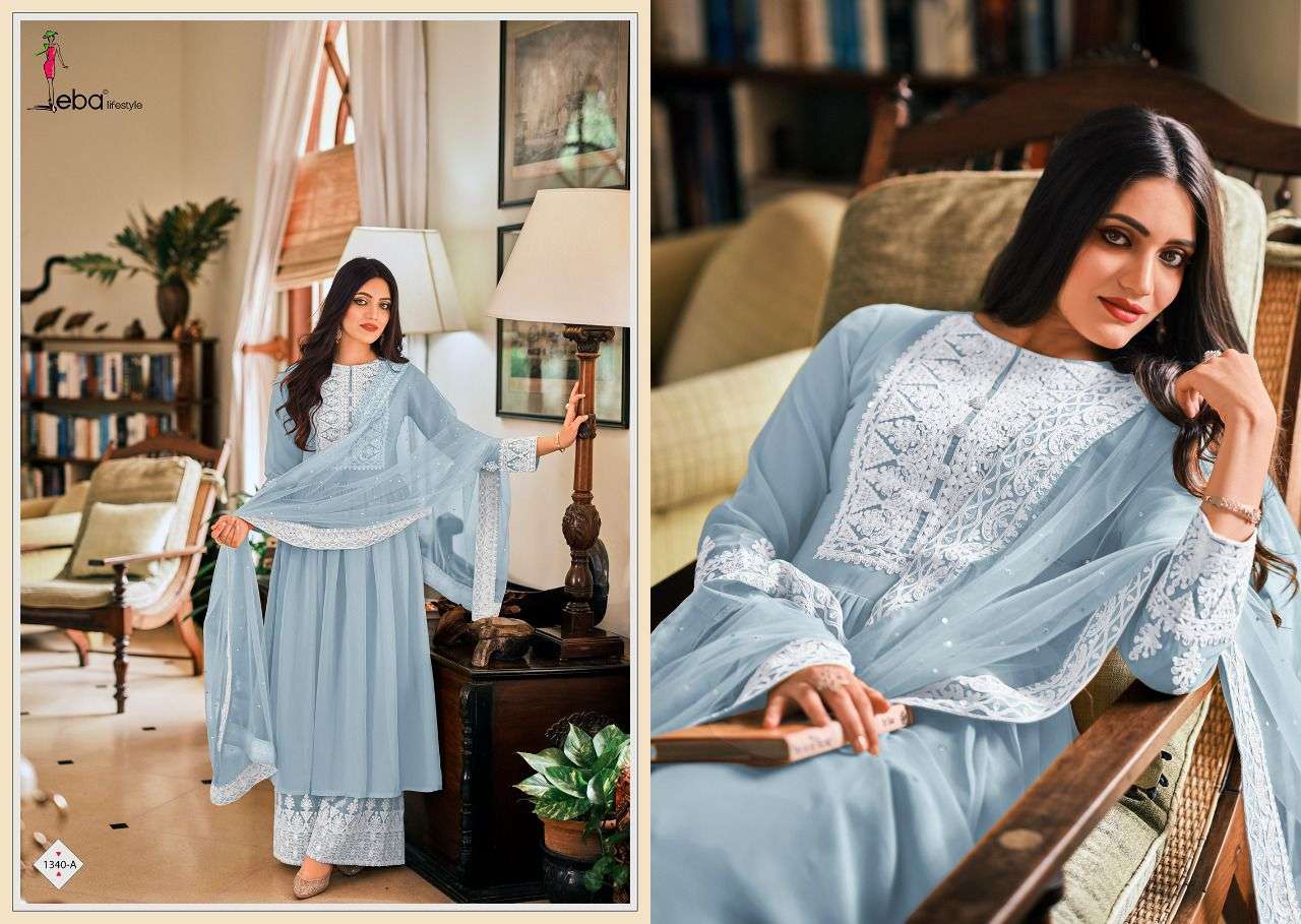 eba lifestyle dil noor plazo style dresses wholesaler 