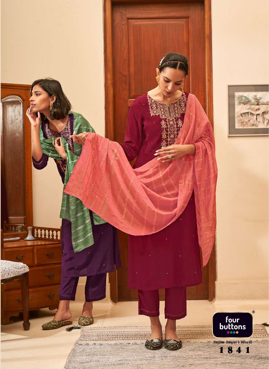 four buttons naaz readymade designer fancy salwar kameez