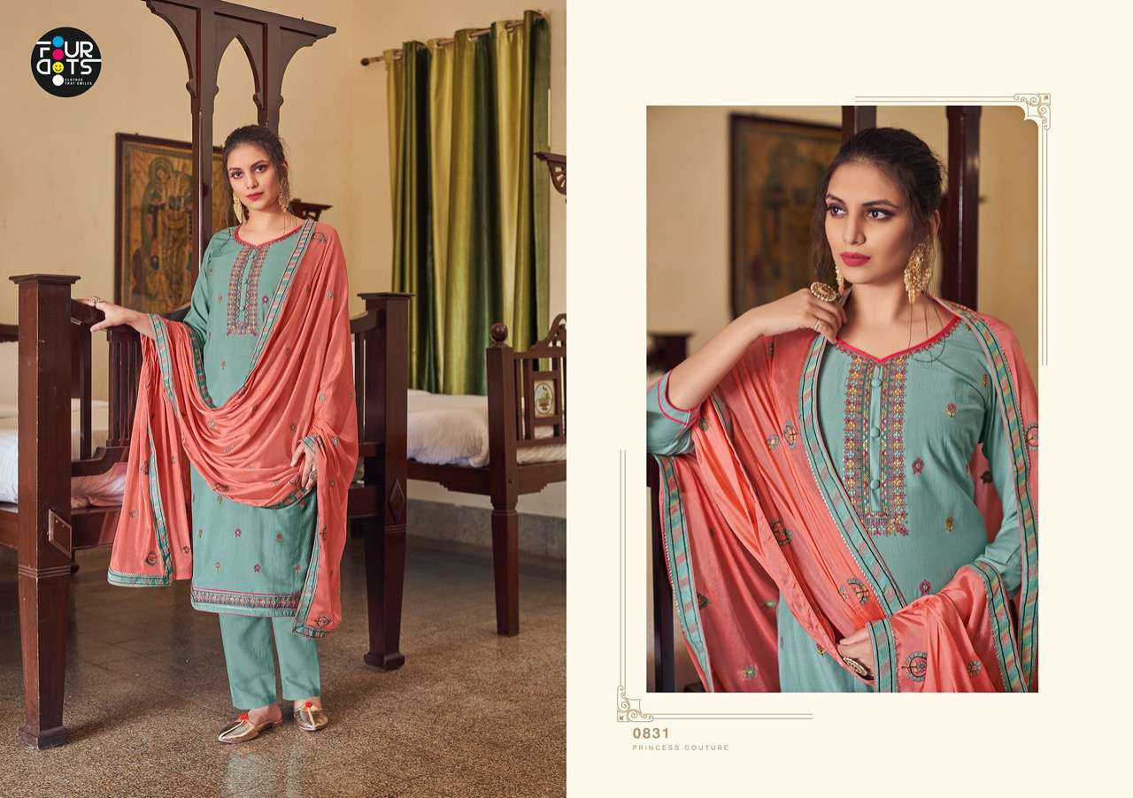 fourdots pankti muslin designer fancy dresses