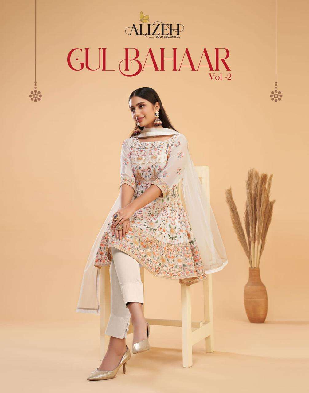 gul bahaar vol 2 by alizeh georgette exclusive fancy suits
