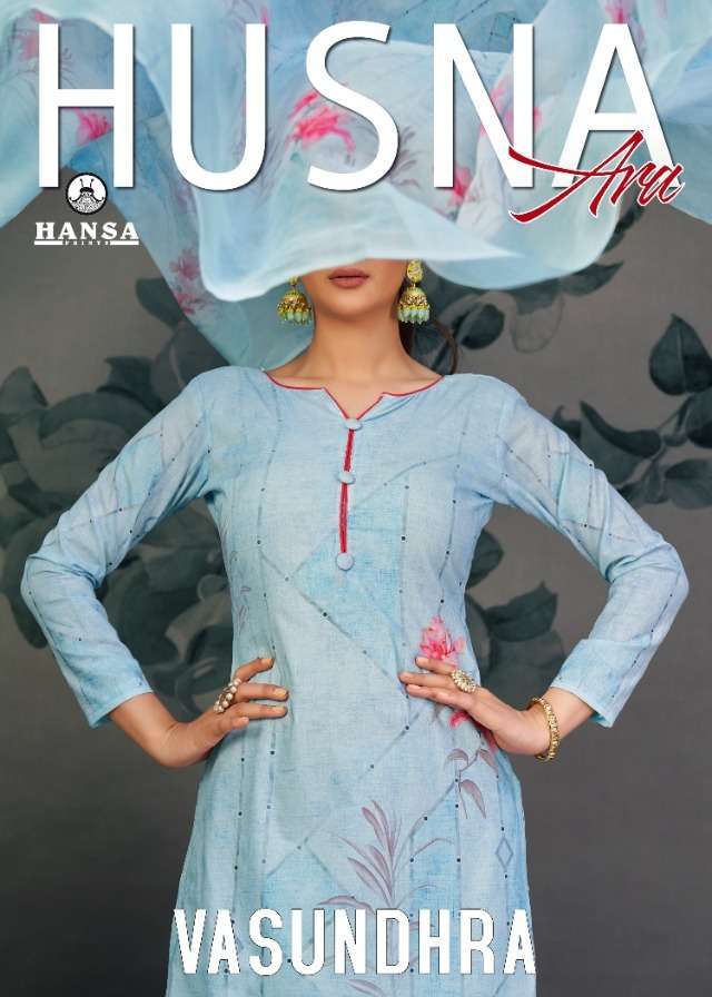 hansa present vasundhra cotton designer fancy dress materials