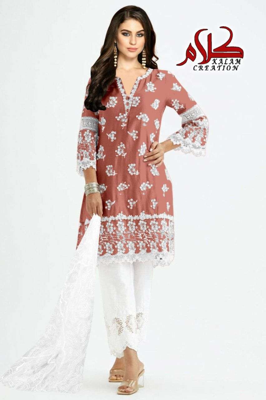 kalam creation d no 1103 georgette pakistani readymade fancy suits