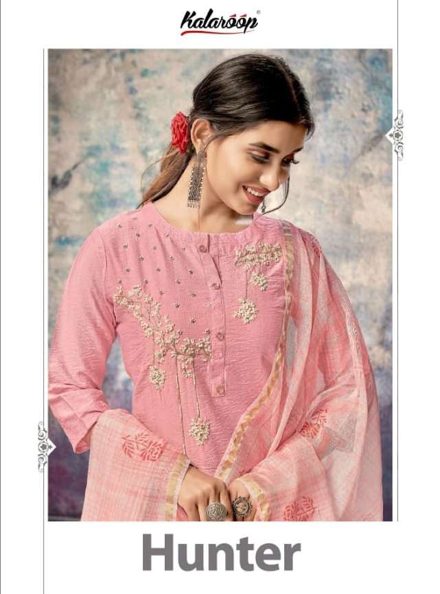 kalaroop hunter top with bottom and dupatta 3 piece readymade set 