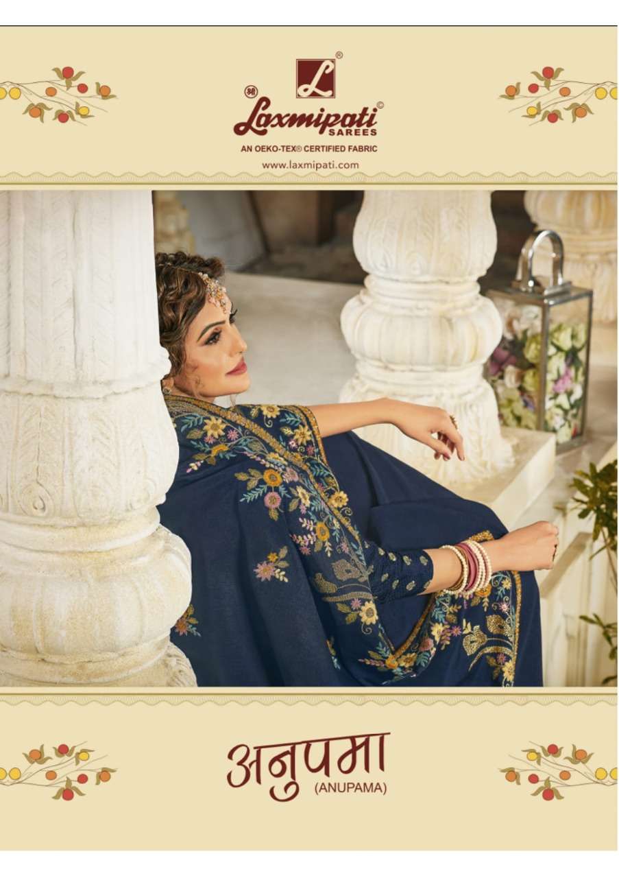 laxmipati anupama 7238- 7253 series fancy sarees collection
