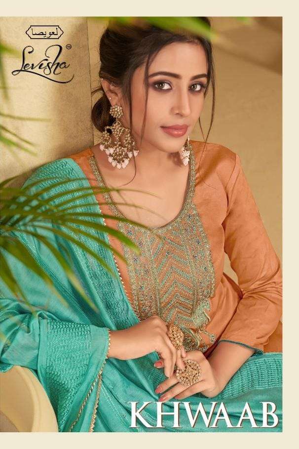 levisha khwaab  pure jam silk pakistani salwar kameez